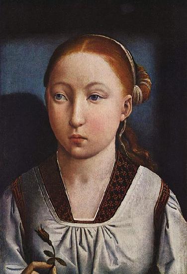 Juan de Flandes Portrait of an Infanta (possibly Catherine of Aragon) Norge oil painting art